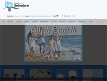 Tablet Screenshot of hotelbelvederevillarosa.it